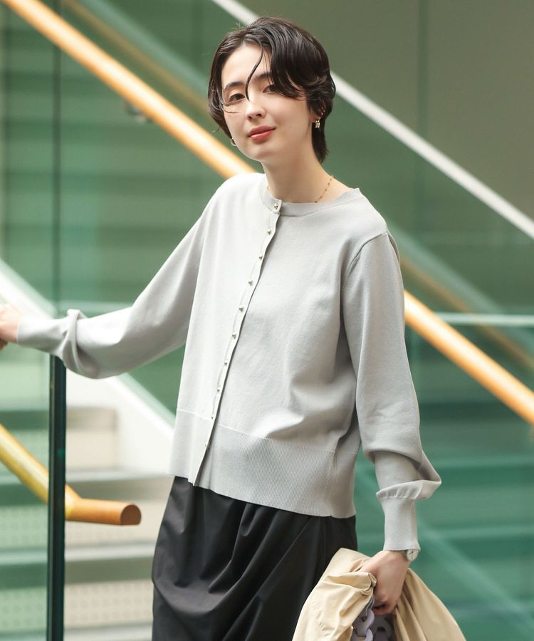 Green Parks「金釦コンパクトニットカーディガン」|カーディガン|