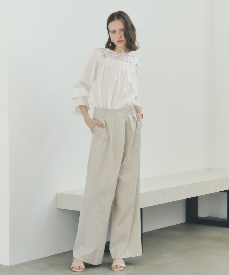 YECCA VECCA「メタルホックワイドパンツ」|その他|