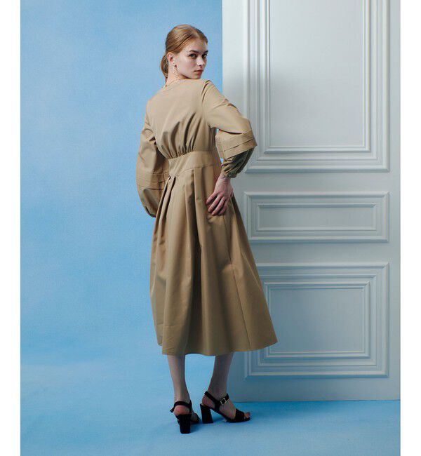 LOULOU WILLOUGHBY「【LOULOU WILLOUGHBY】バックルベルトカシュクールワンピース」|ワンピース|