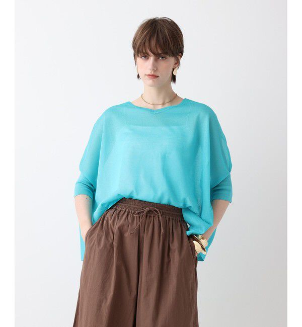 allureville「シャイニーシアープルオーバー」|ニット・セーター|