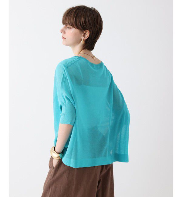 allureville「シャイニーシアープルオーバー」|ニット・セーター|