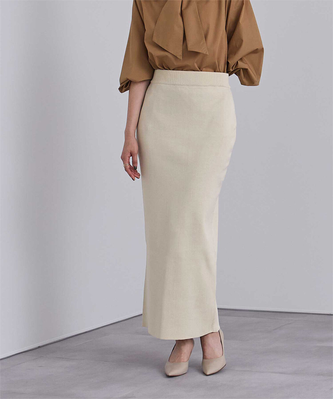 ur's「スポンディッシュ美シルエットニットタイトスカート」|スカート|