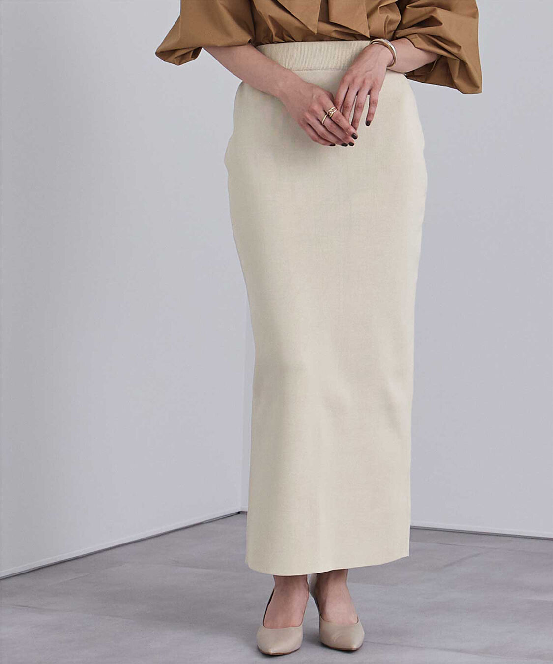 ur's「スポンディッシュ美シルエットニットタイトスカート」|スカート|