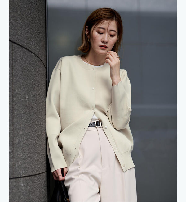 ur's「スポンディッシュラウンドネックニットカーディガン」|ニット・セーター|