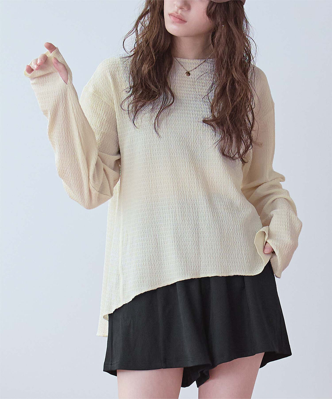 SEA DRESS「4点ｾｯﾄ/ﾍﾑﾗｲﾝﾗｯｼｭｶﾞｰﾄﾞ&times;ﾋﾞｷﾆ/水着」|ビキニ|ブラック2