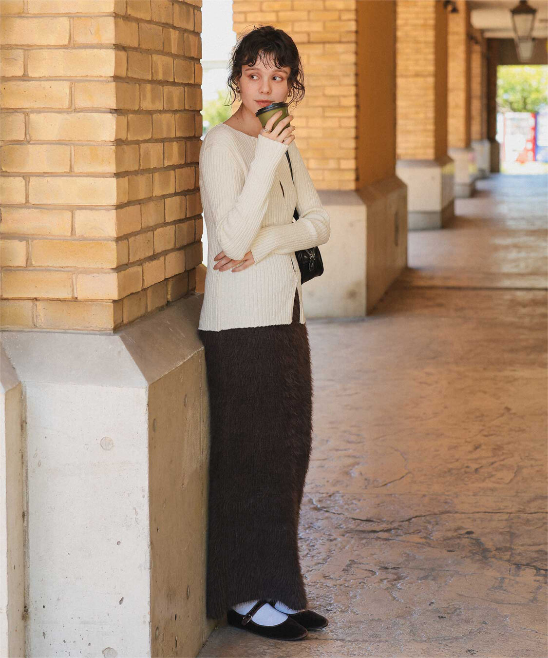 titivate「コンパクトリブニットカーディガン」|ニット・セーター|