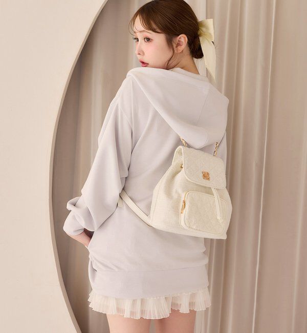  「ロゴグリッターパーカー」|プルオーバー|