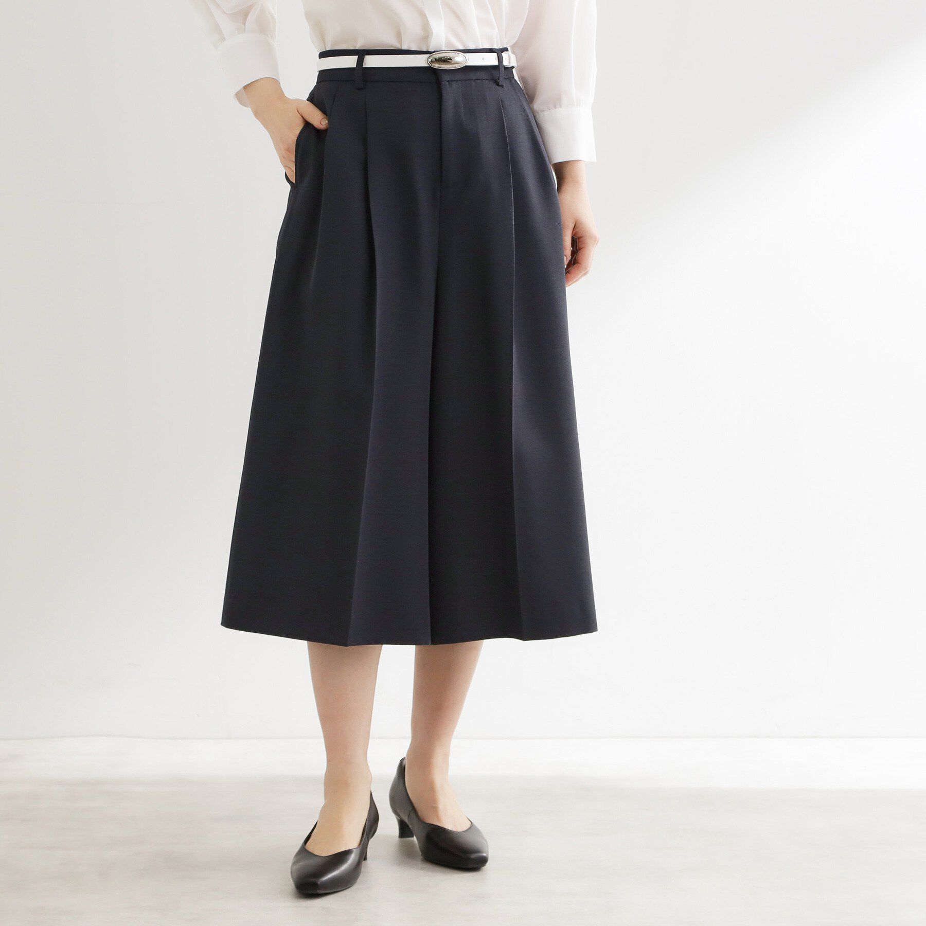 Reflect「リネンライクワイドミディパンツ」|その他|