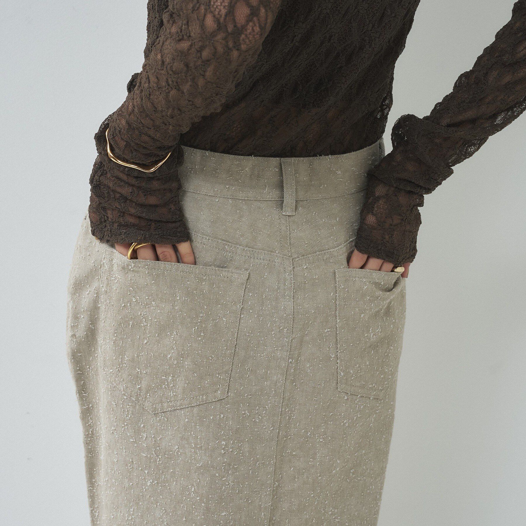 GALLEST「グレイニーコットンタイトスカート」|スカート|