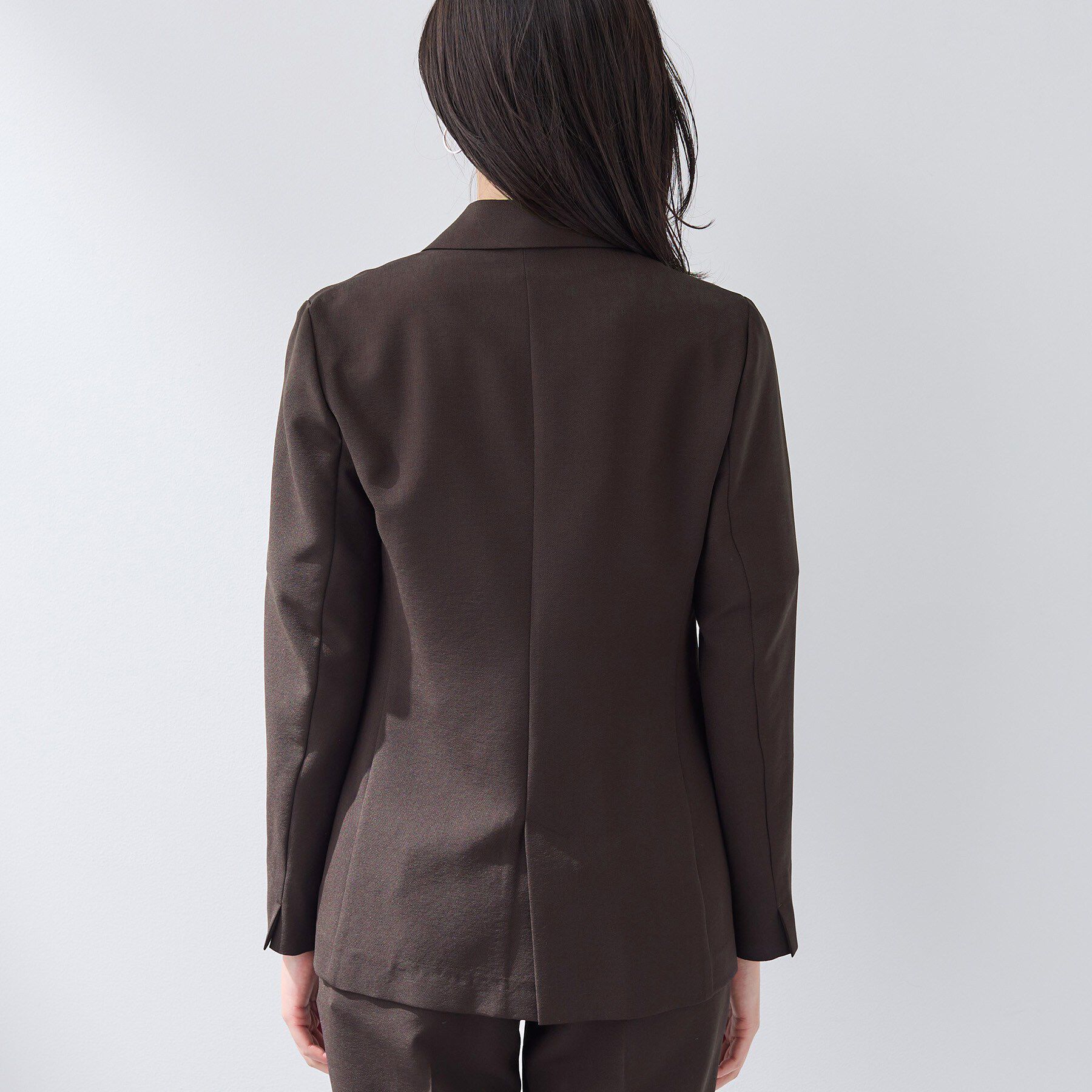 INDIVI「【洗える／UVケア／麻調】シングルジャケット」|テーラードジャケット|