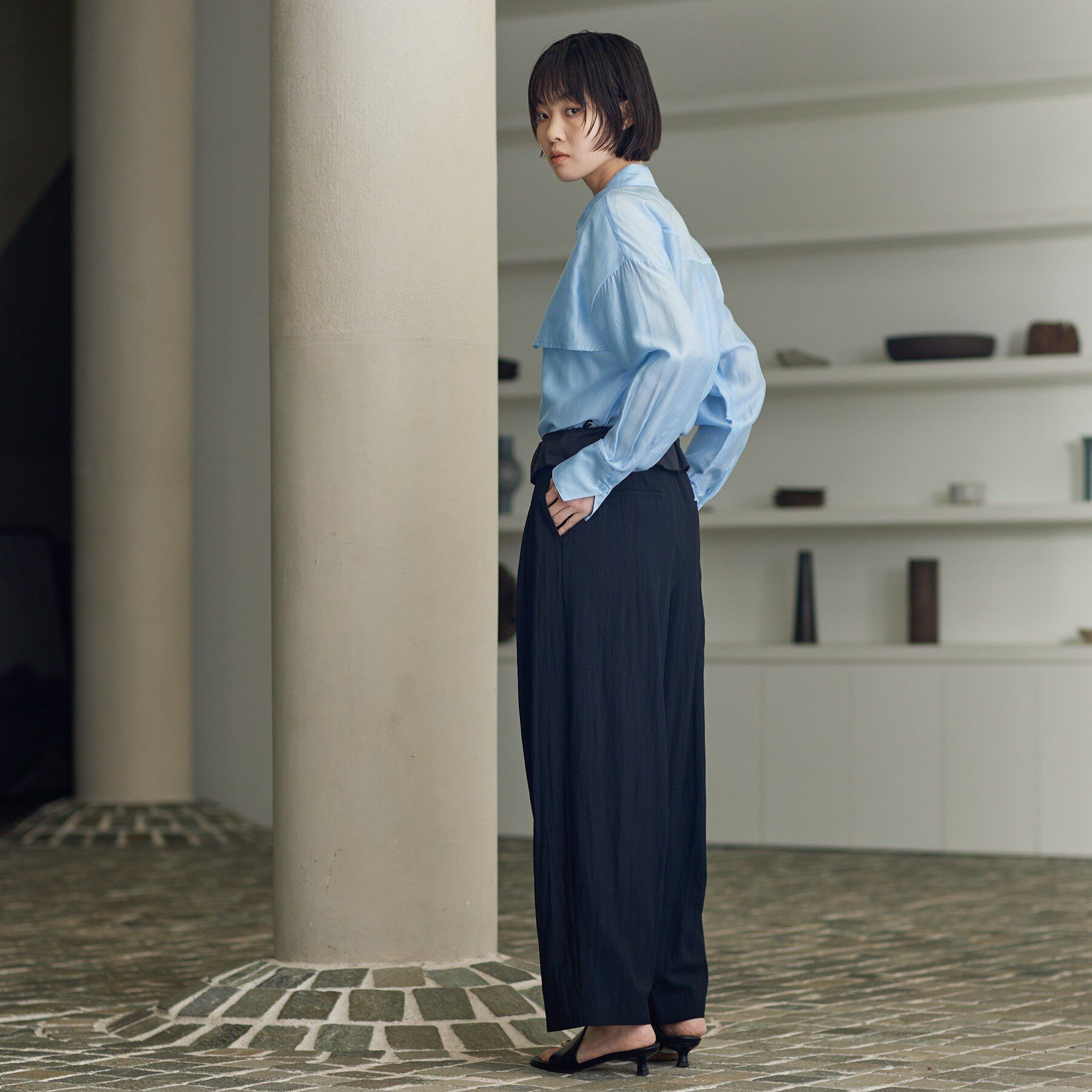 GALLEST「ファインシアーブラウス」|シャツ・ブラウス|