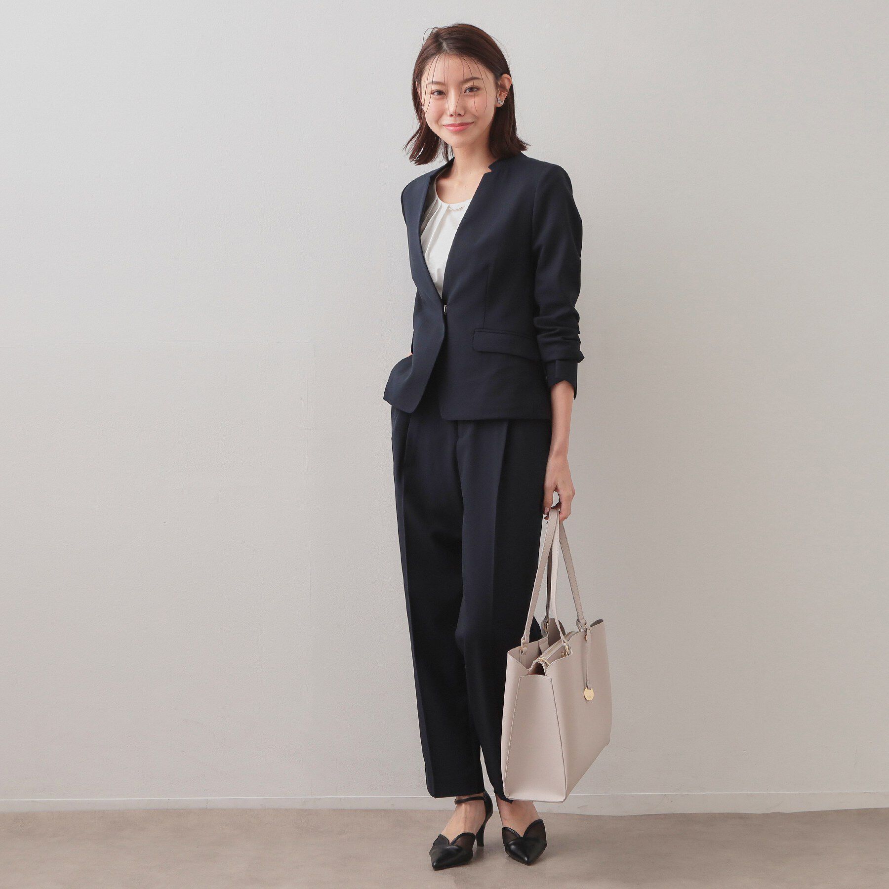 index「ストレッチテーパードパンツ/セットアップ対応可【洗濯機OK/接触冷感/吸水速乾/防シワ】《SS～LL」|その他|