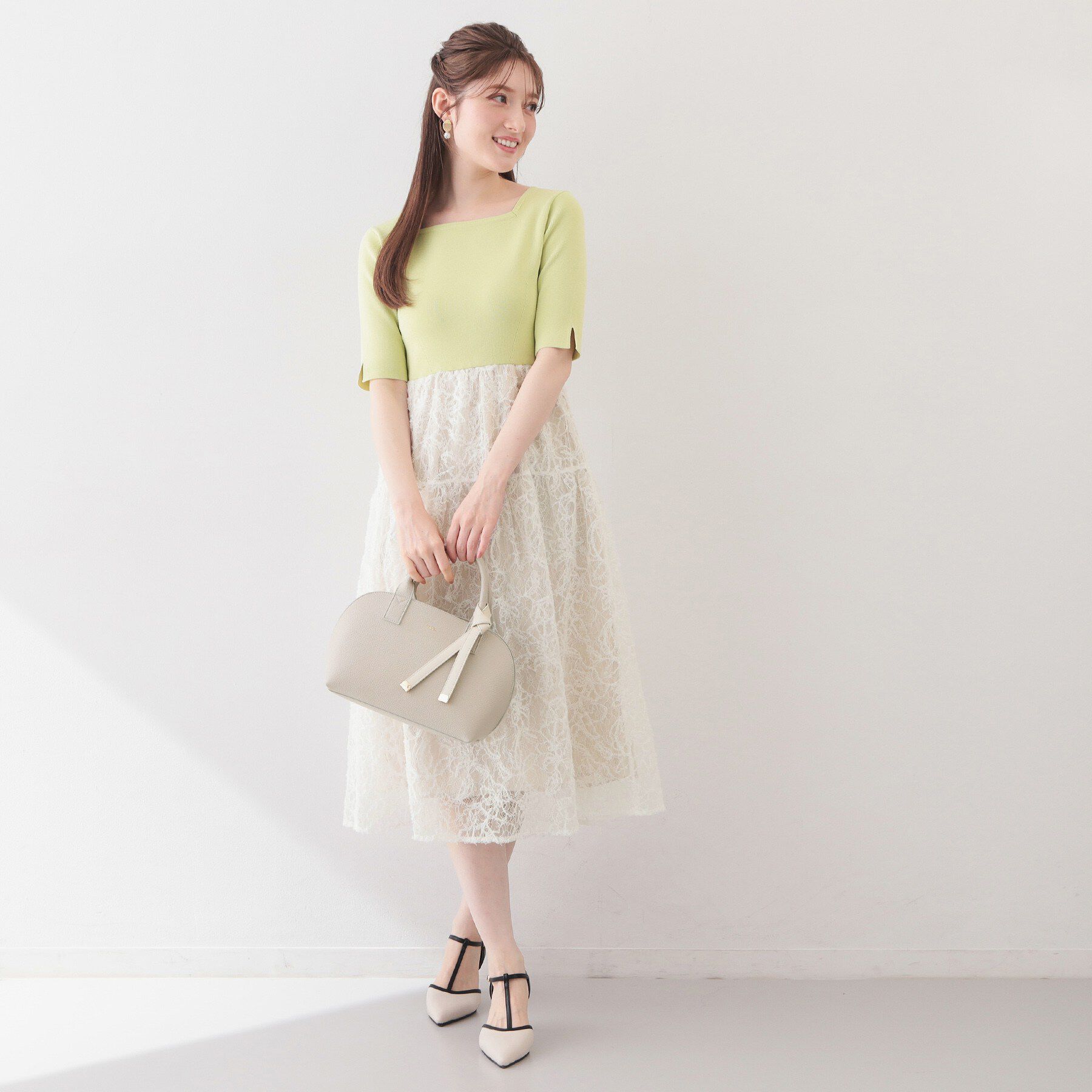 index「カーディガンセット ドッキングニットワンピース【洗濯機OK】」|スーツ|