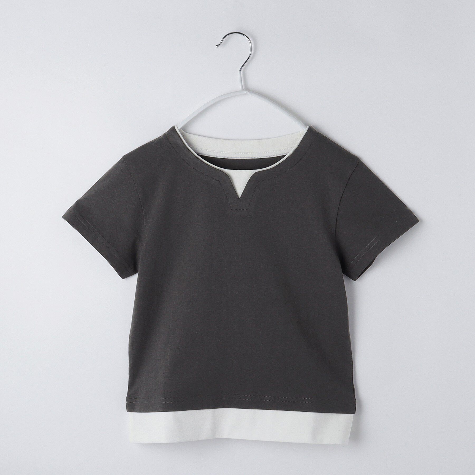 THE SHOP TK「【110－160】キーネックTシャツ」|Tシャツ・カットソー|スミクロ(018)