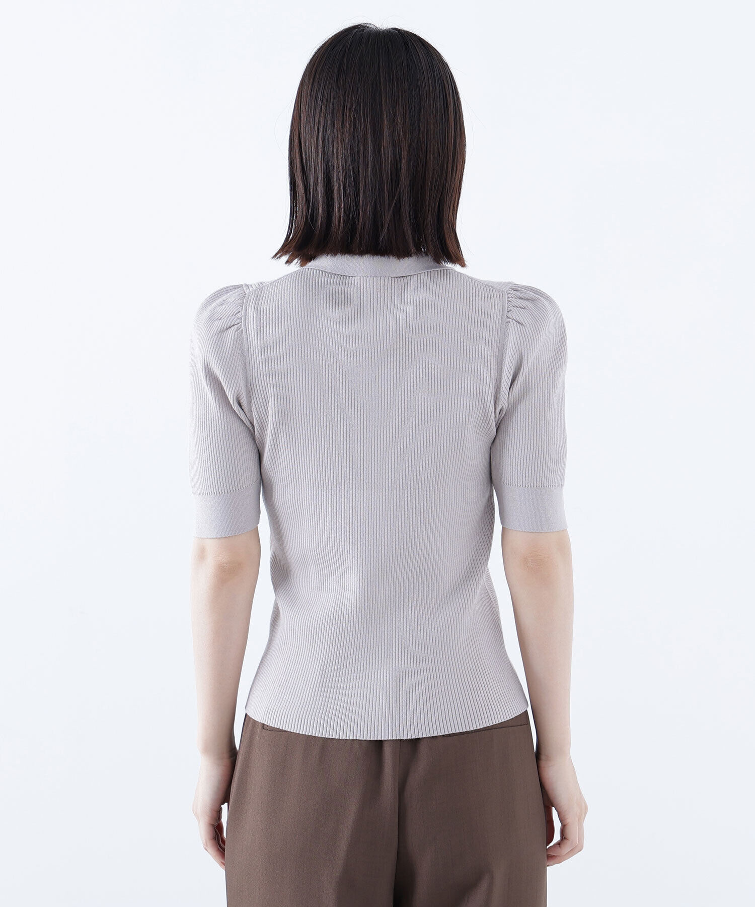  「ボウタイリブニット」|ニット・セーター|