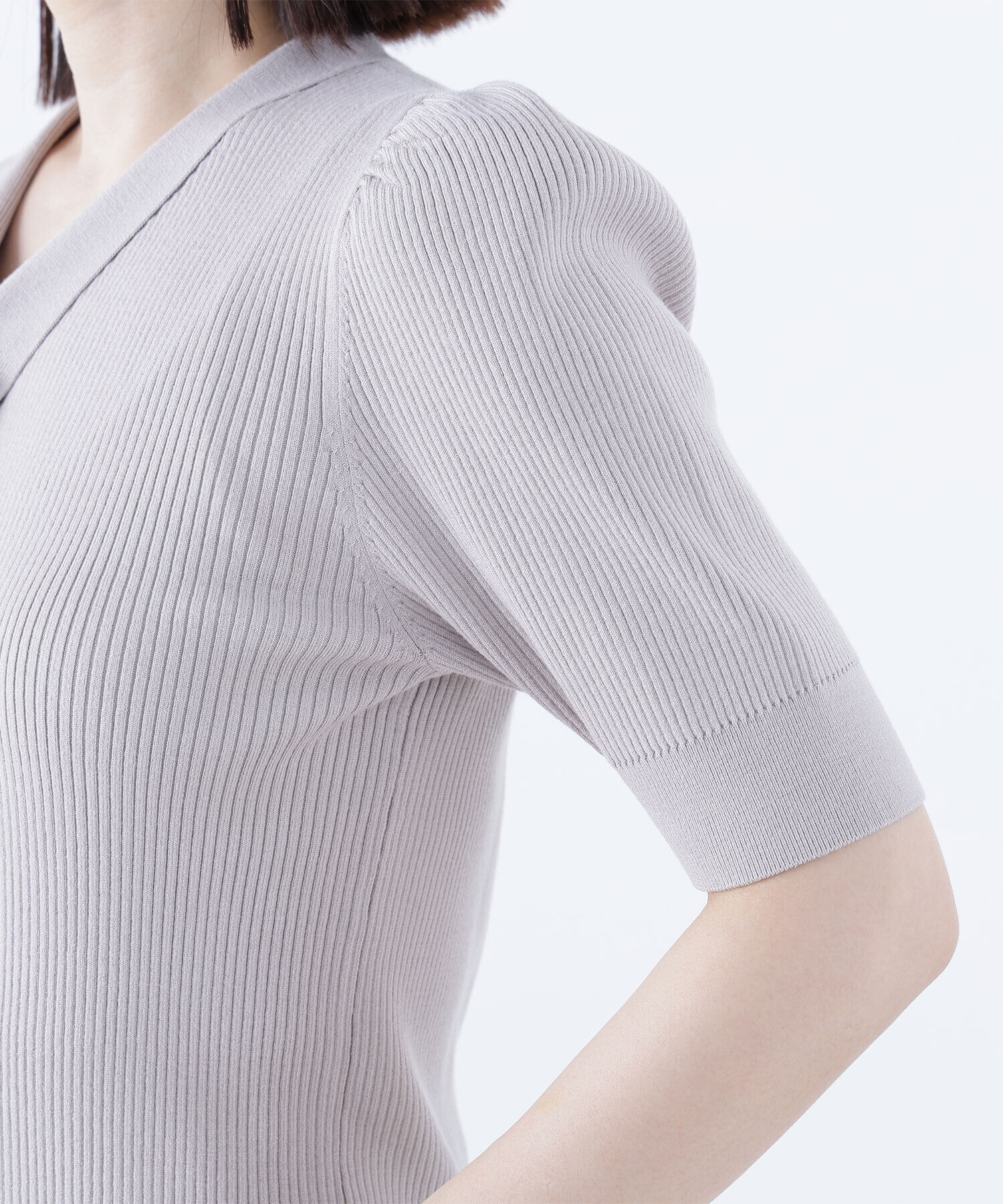  「ボウタイリブニット」|ニット・セーター|