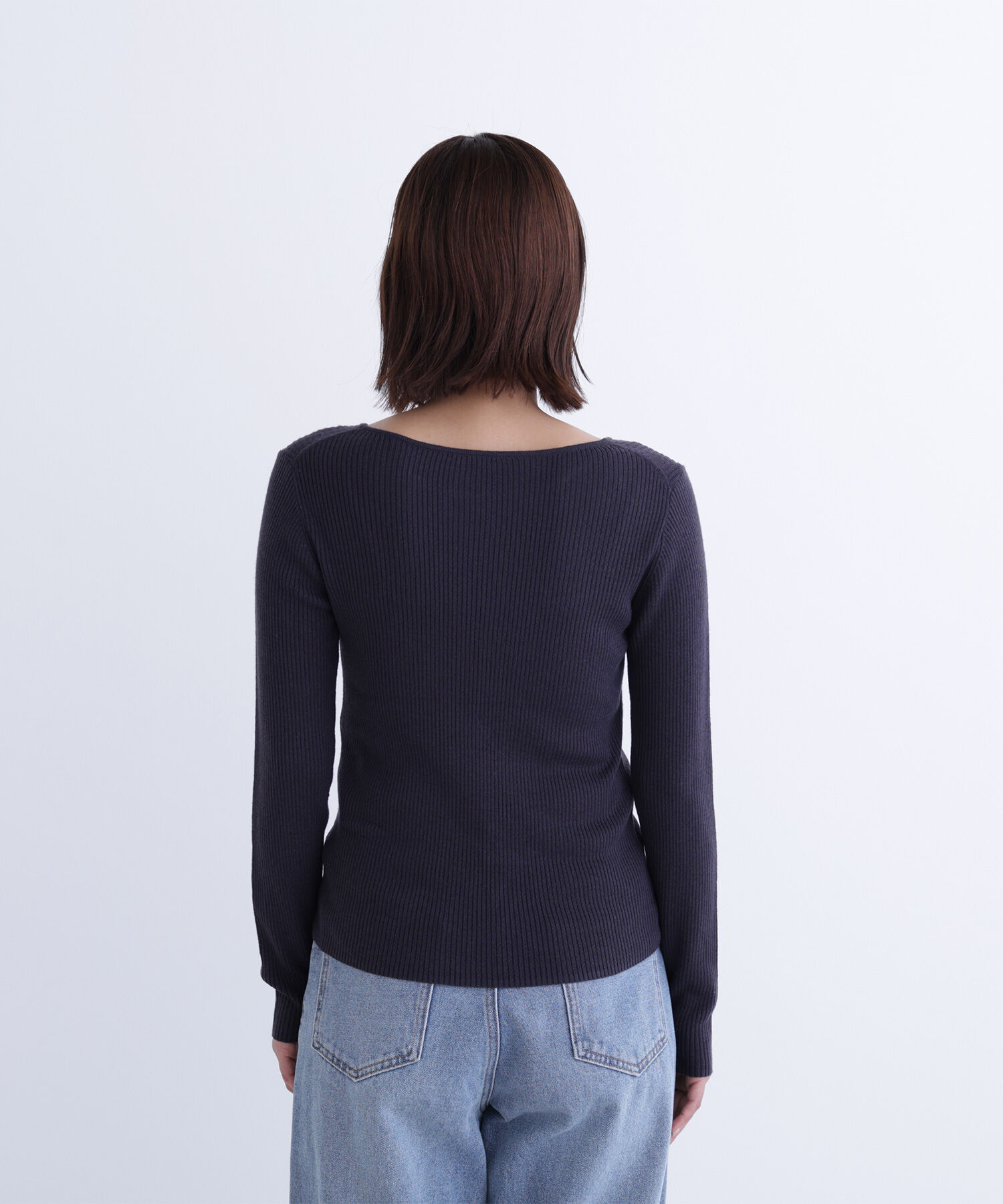  「フーディーベスト＆リブニット」|ニット・セーター|