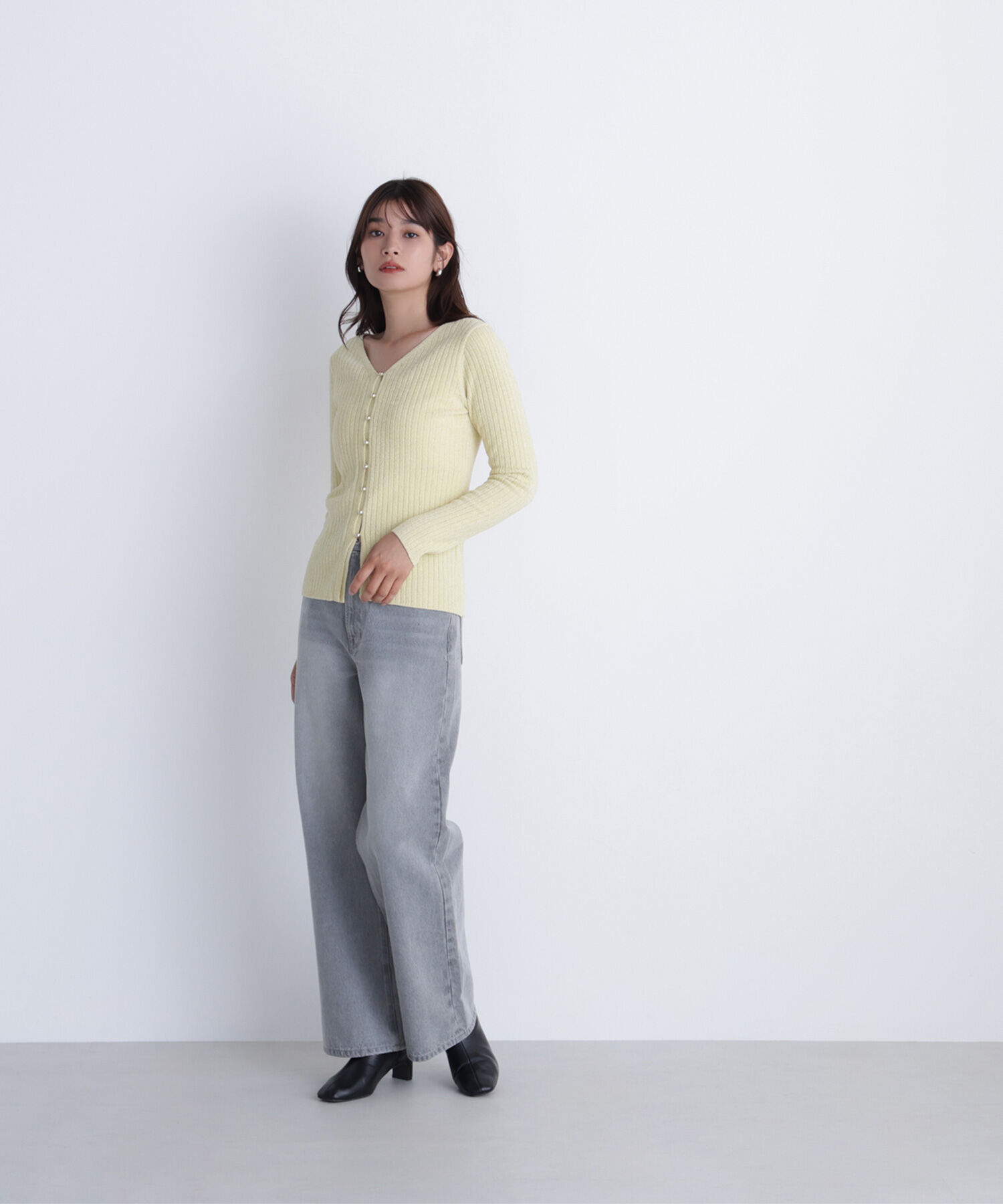  「ラメモールカーディガン」|ニット・セーター|