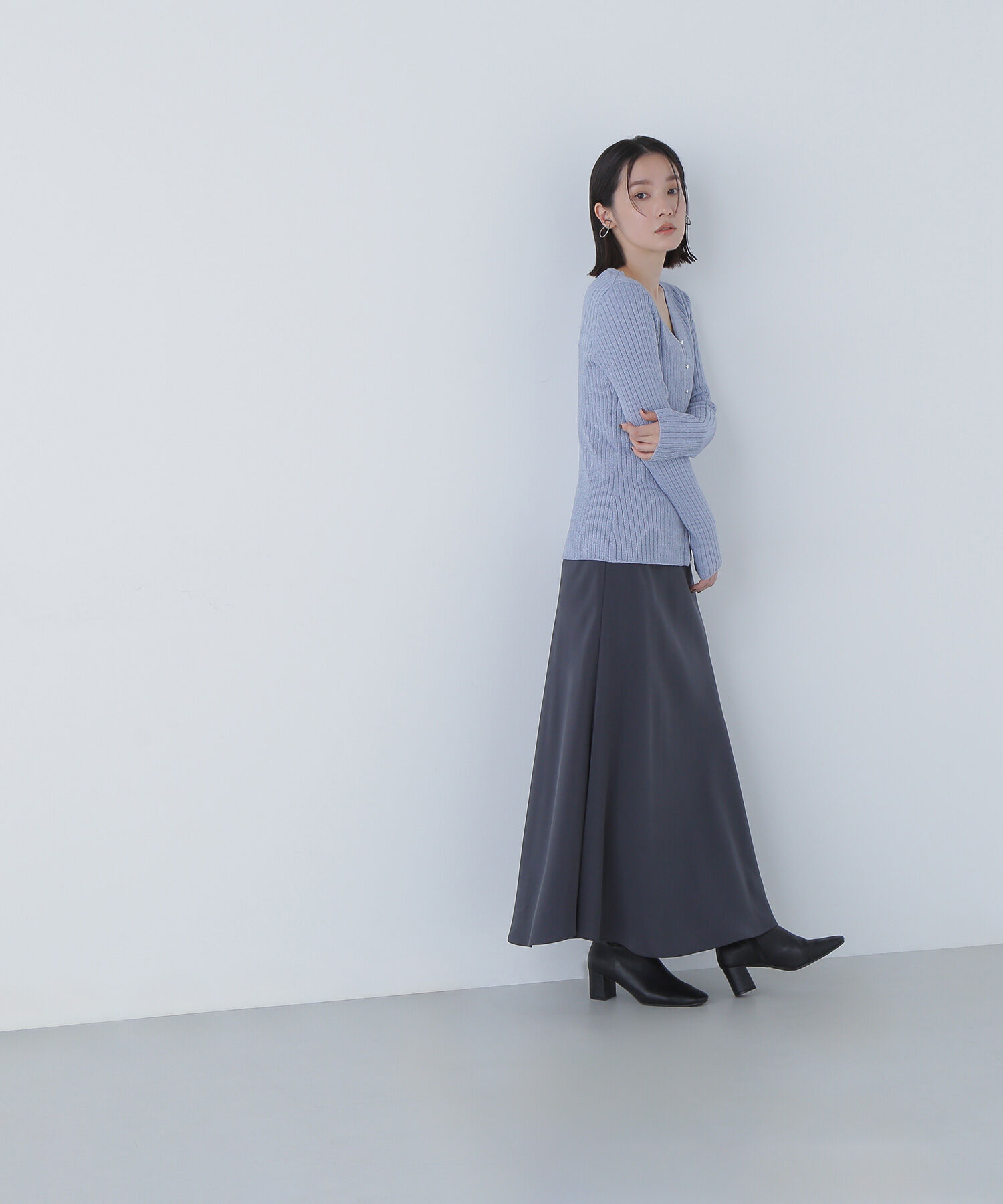  「ラメモールカーディガン」|ニット・セーター|