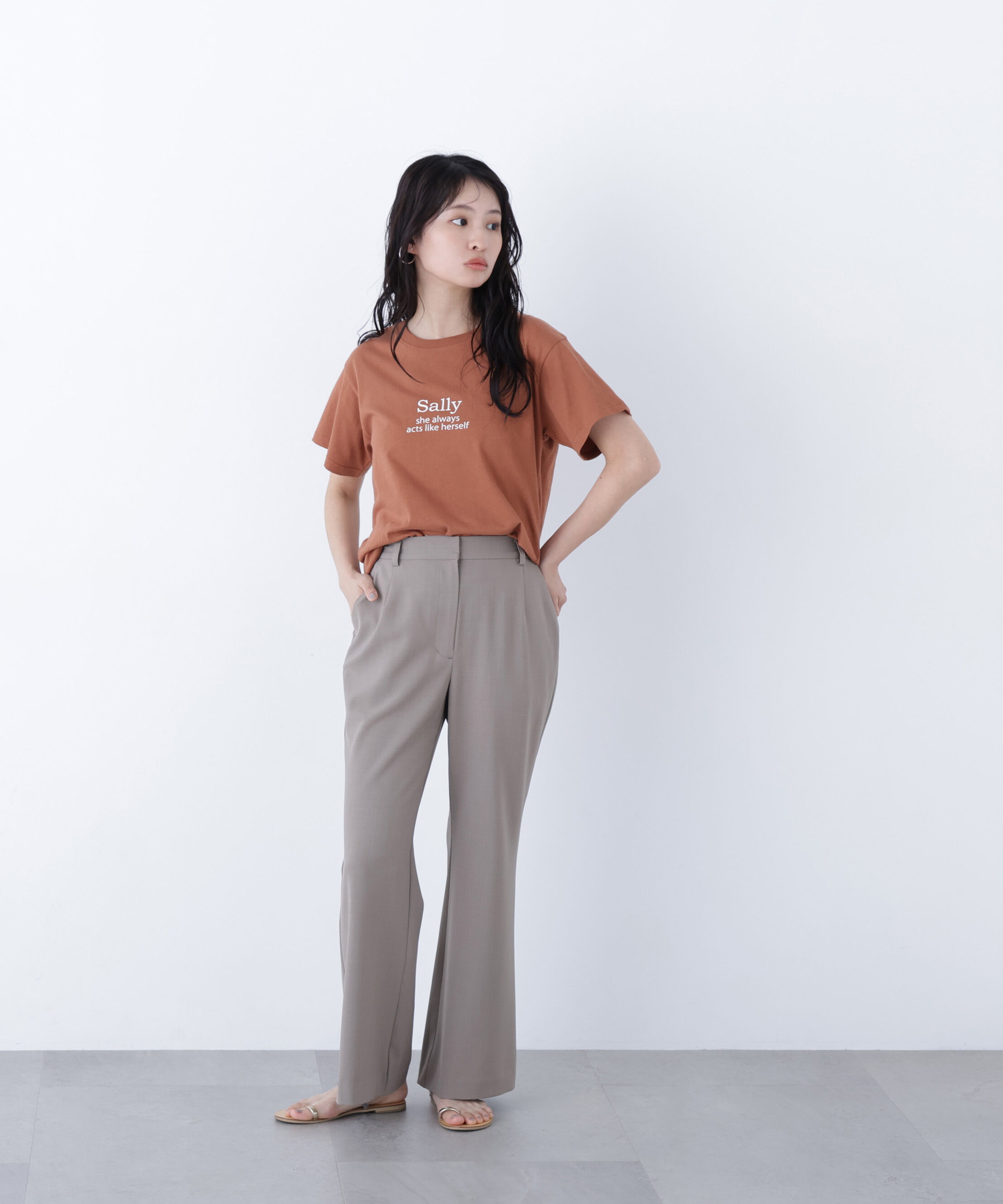  「〈N.〉ロゴプリントTシャツ」|Tシャツ・カットソー|