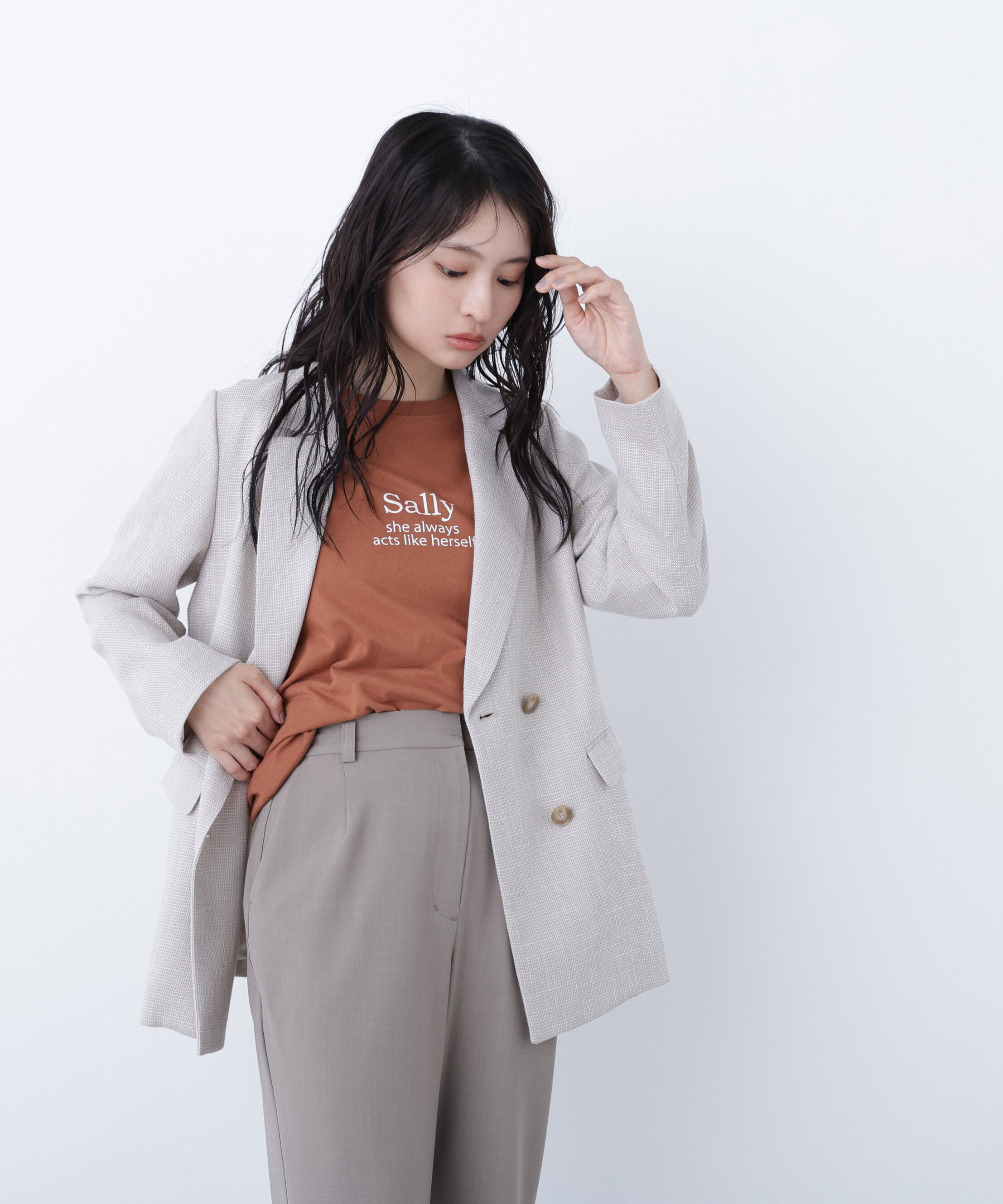  「〈N.〉ロゴプリントTシャツ」|Tシャツ・カットソー|