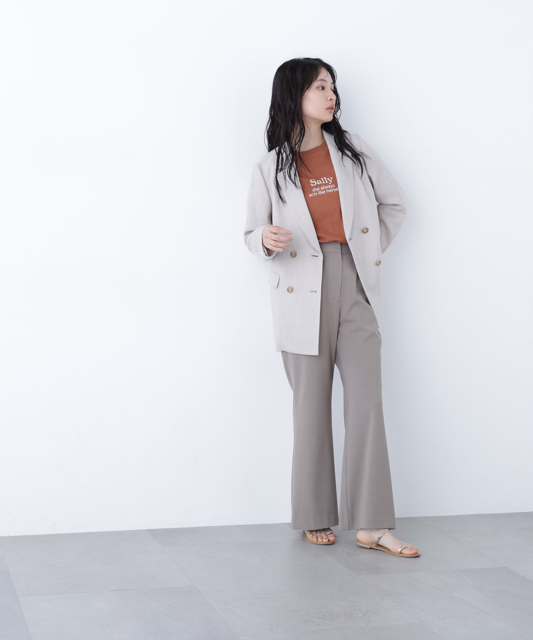  「〈N.〉ロゴプリントTシャツ」|Tシャツ・カットソー|