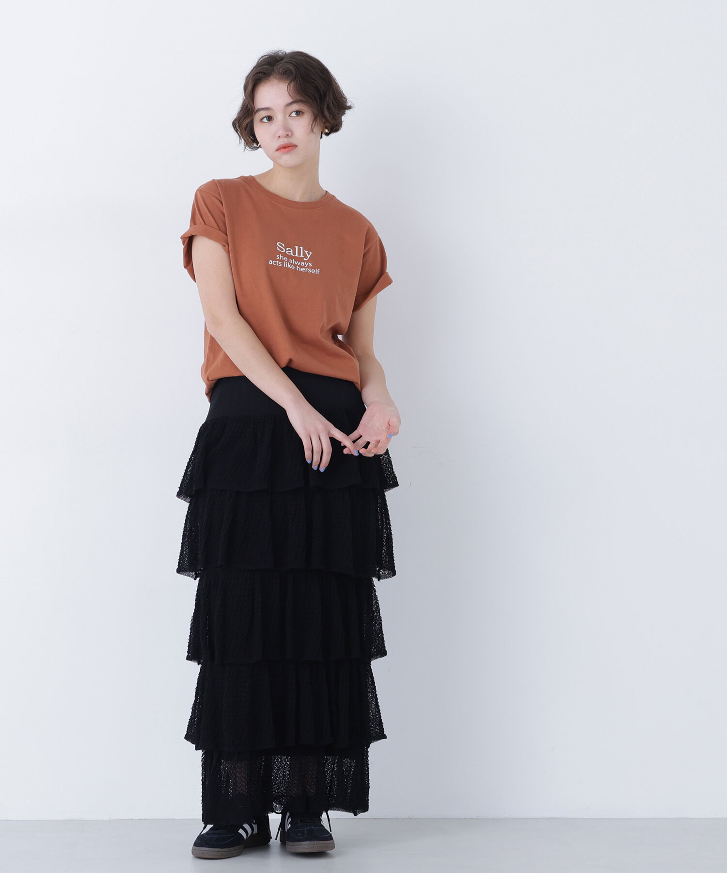  「〈N.〉ロゴプリントTシャツ」|Tシャツ・カットソー|