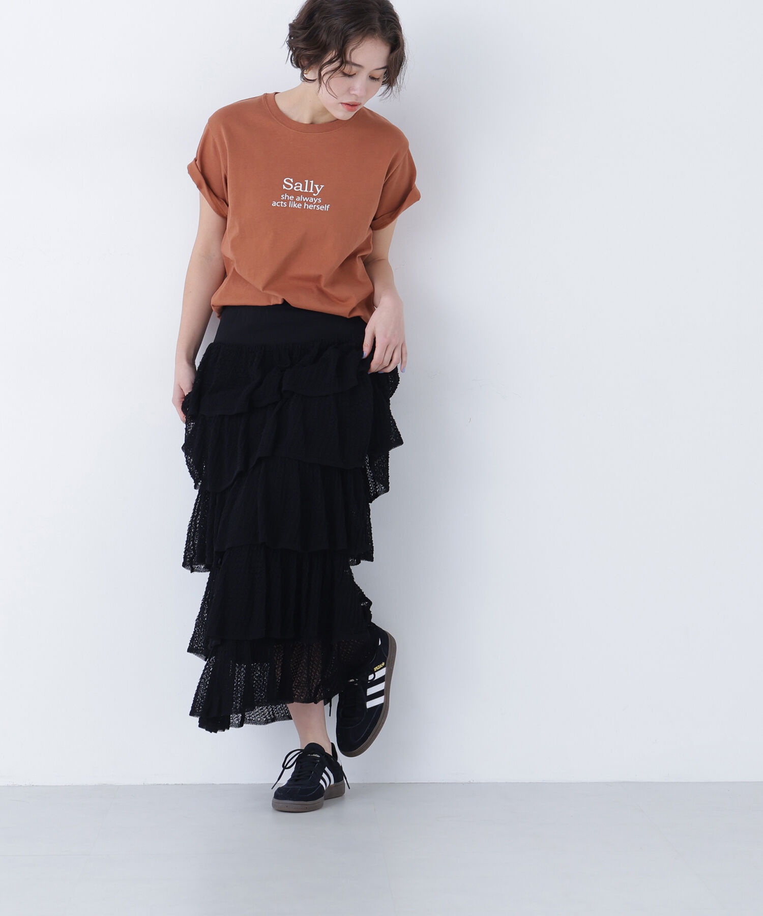  「〈N.〉ロゴプリントTシャツ」|Tシャツ・カットソー|