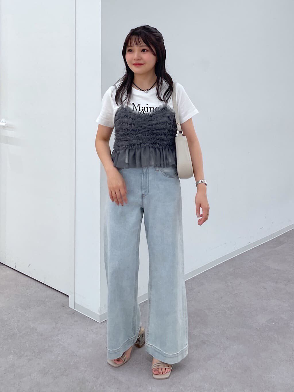  「チュールフリルペプラムビスチェ」|シャツ・ブラウス|