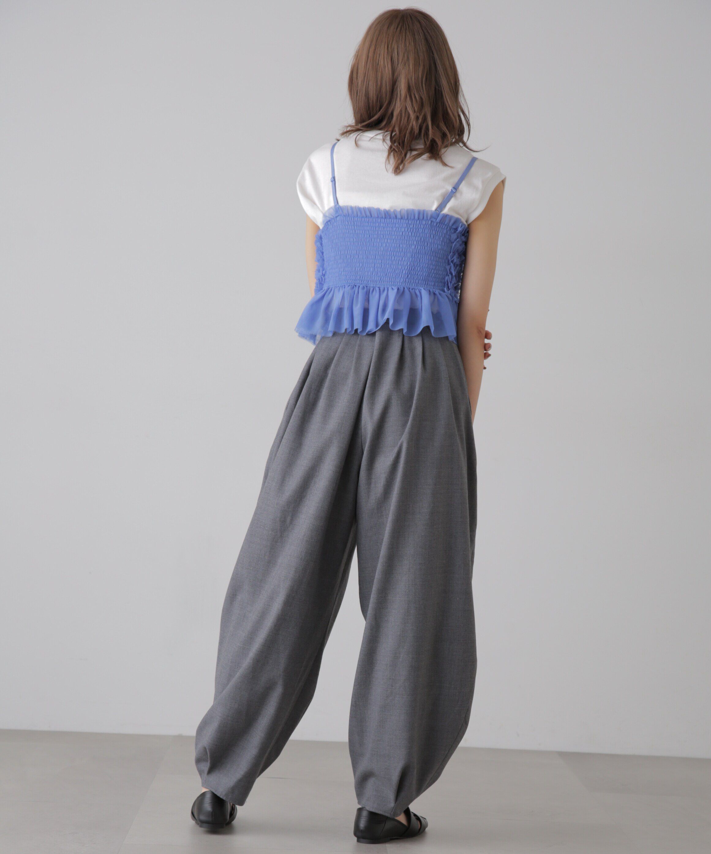  「チュールフリルペプラムビスチェ」|シャツ・ブラウス|