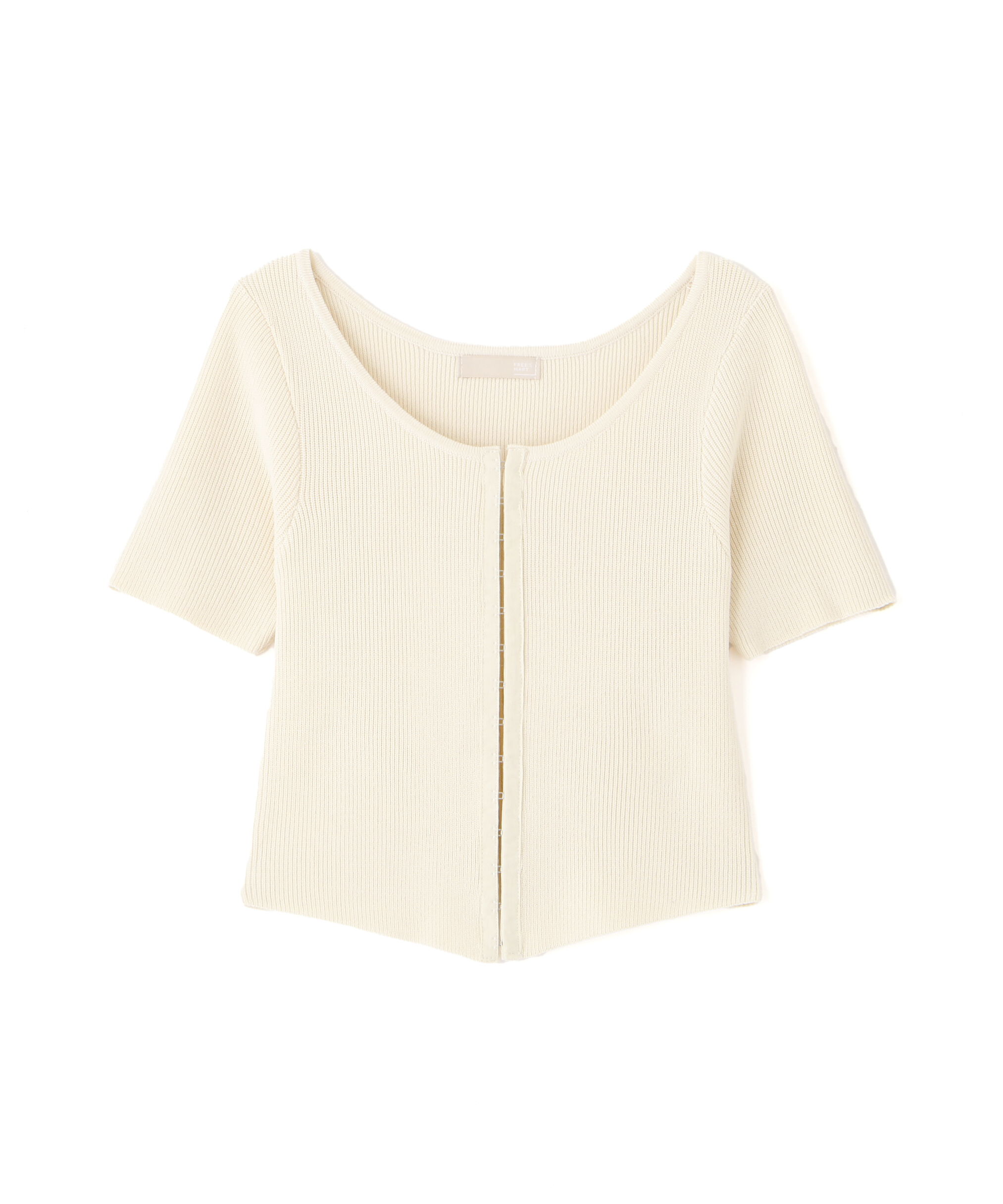  「フロントホックリブニット」|ニット・セーター|