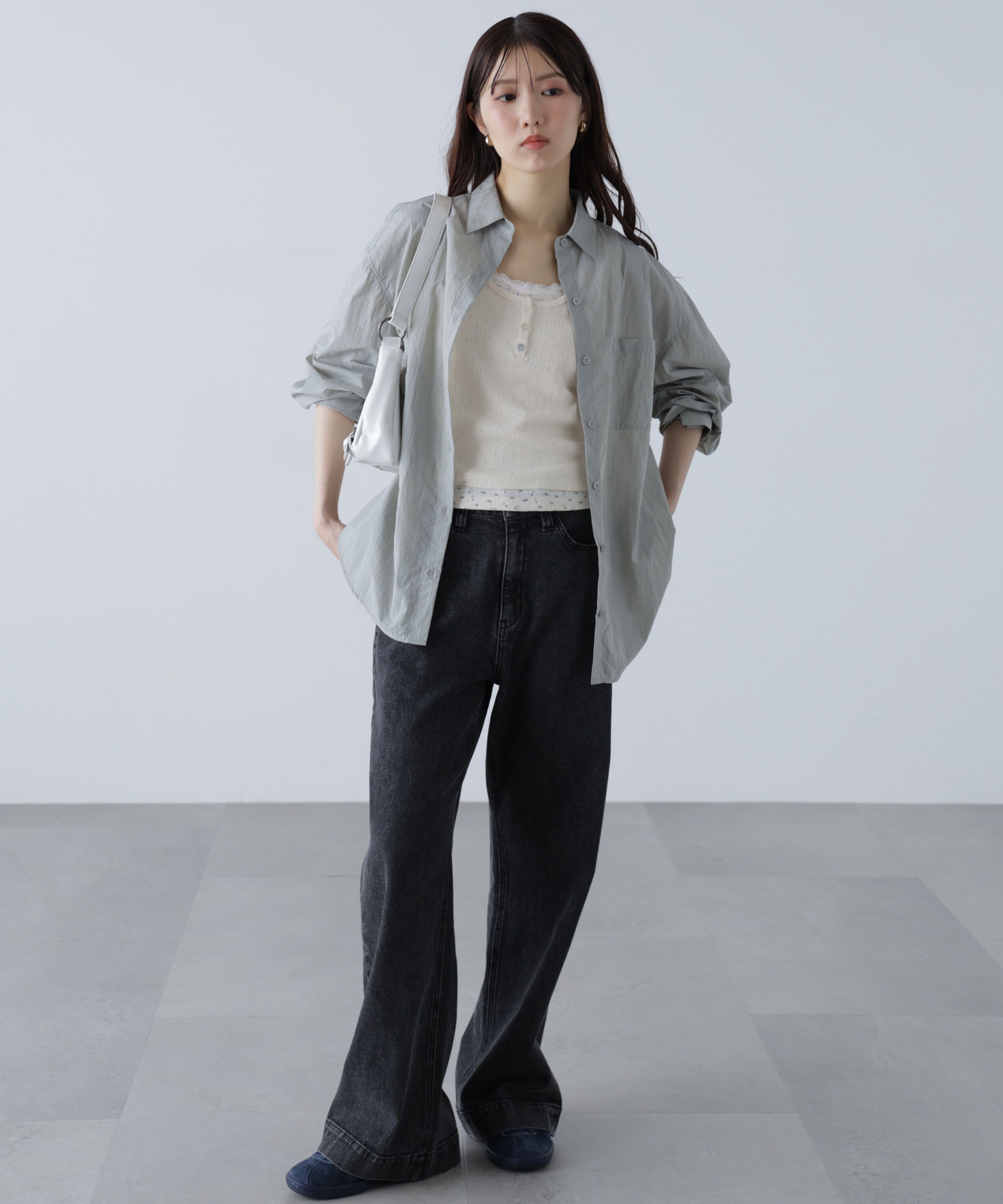  「ナイロンベーシックシャツ」|シャツ・ブラウス|