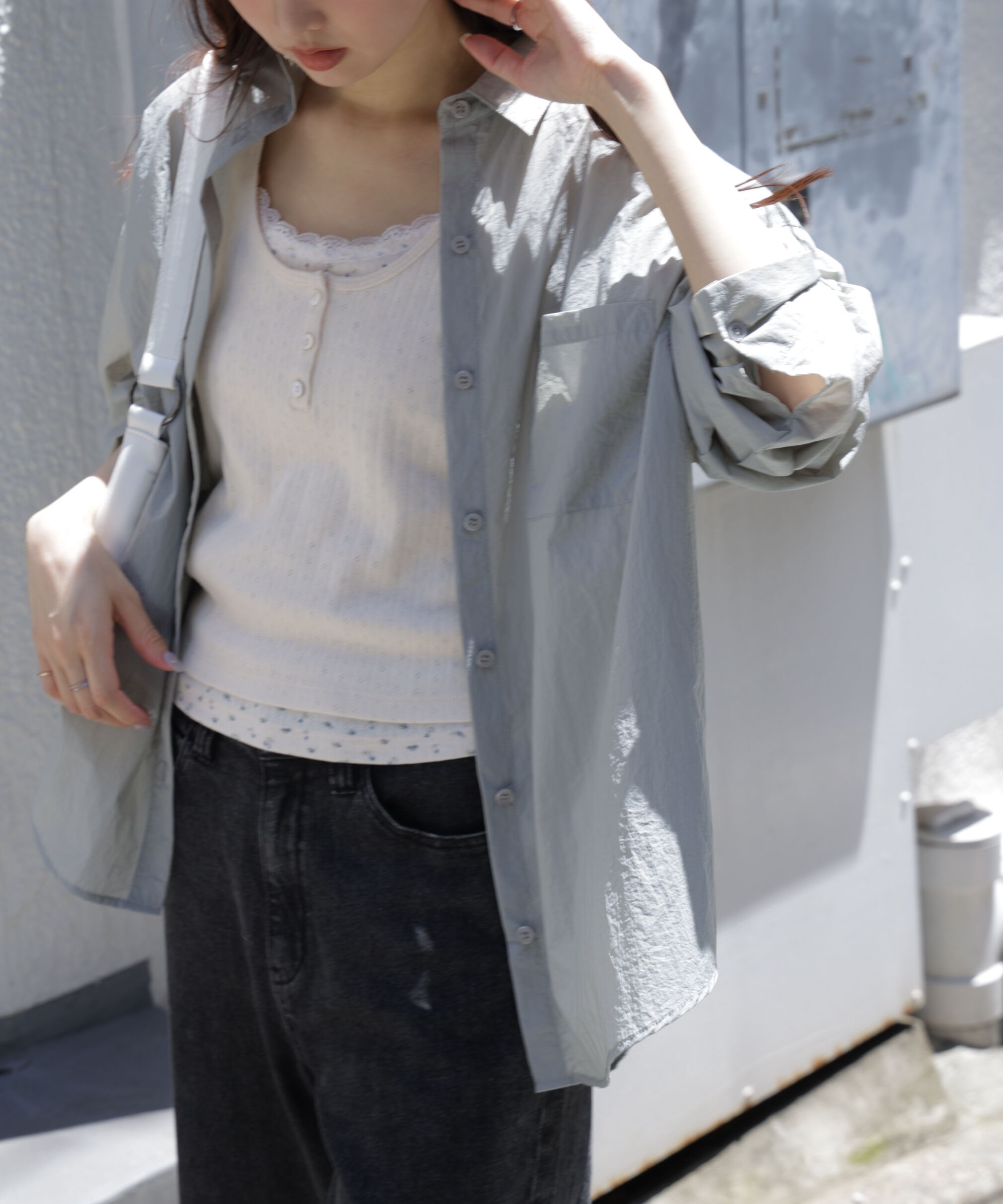  「ナイロンベーシックシャツ」|シャツ・ブラウス|