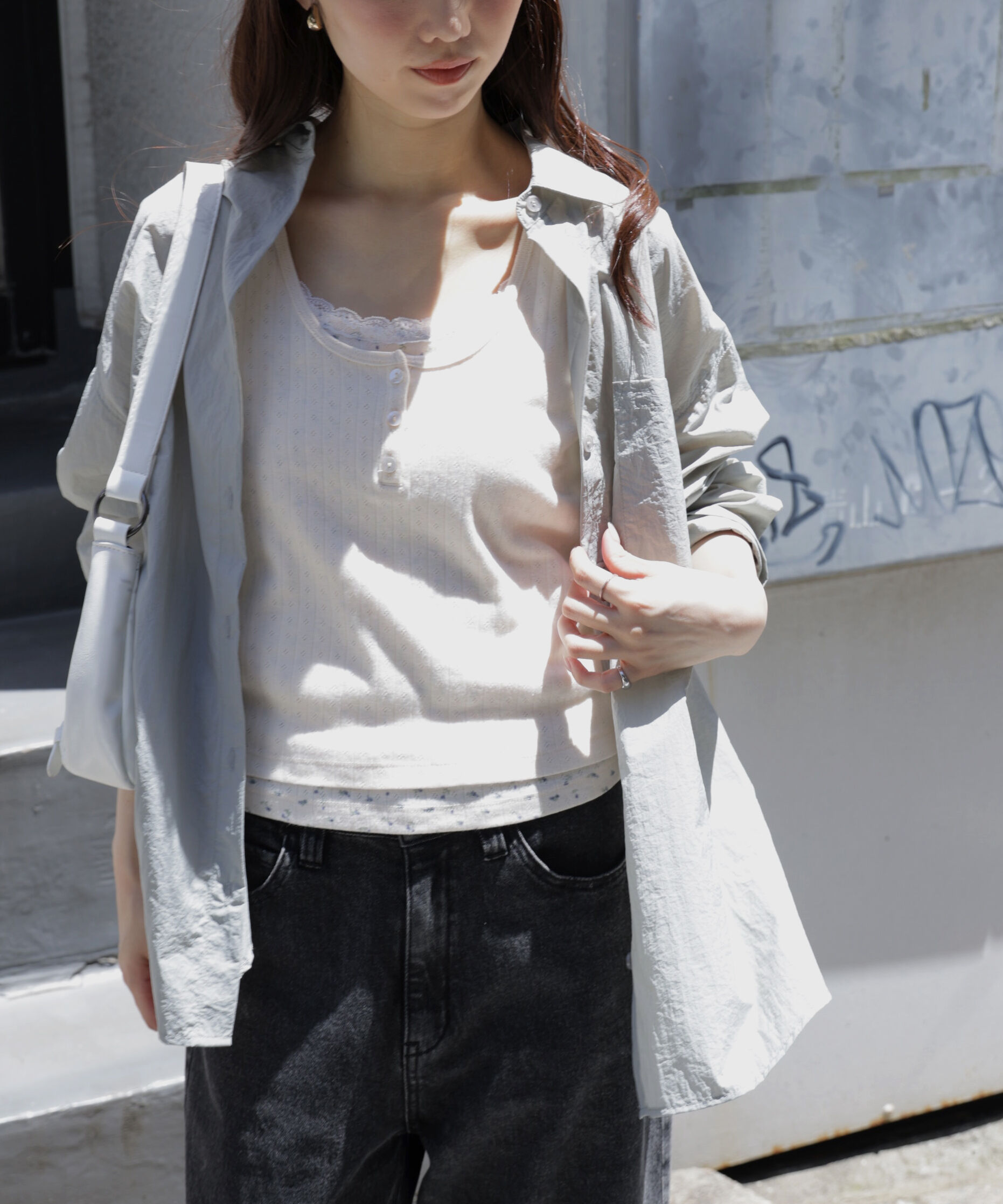  「ナイロンベーシックシャツ」|シャツ・ブラウス|