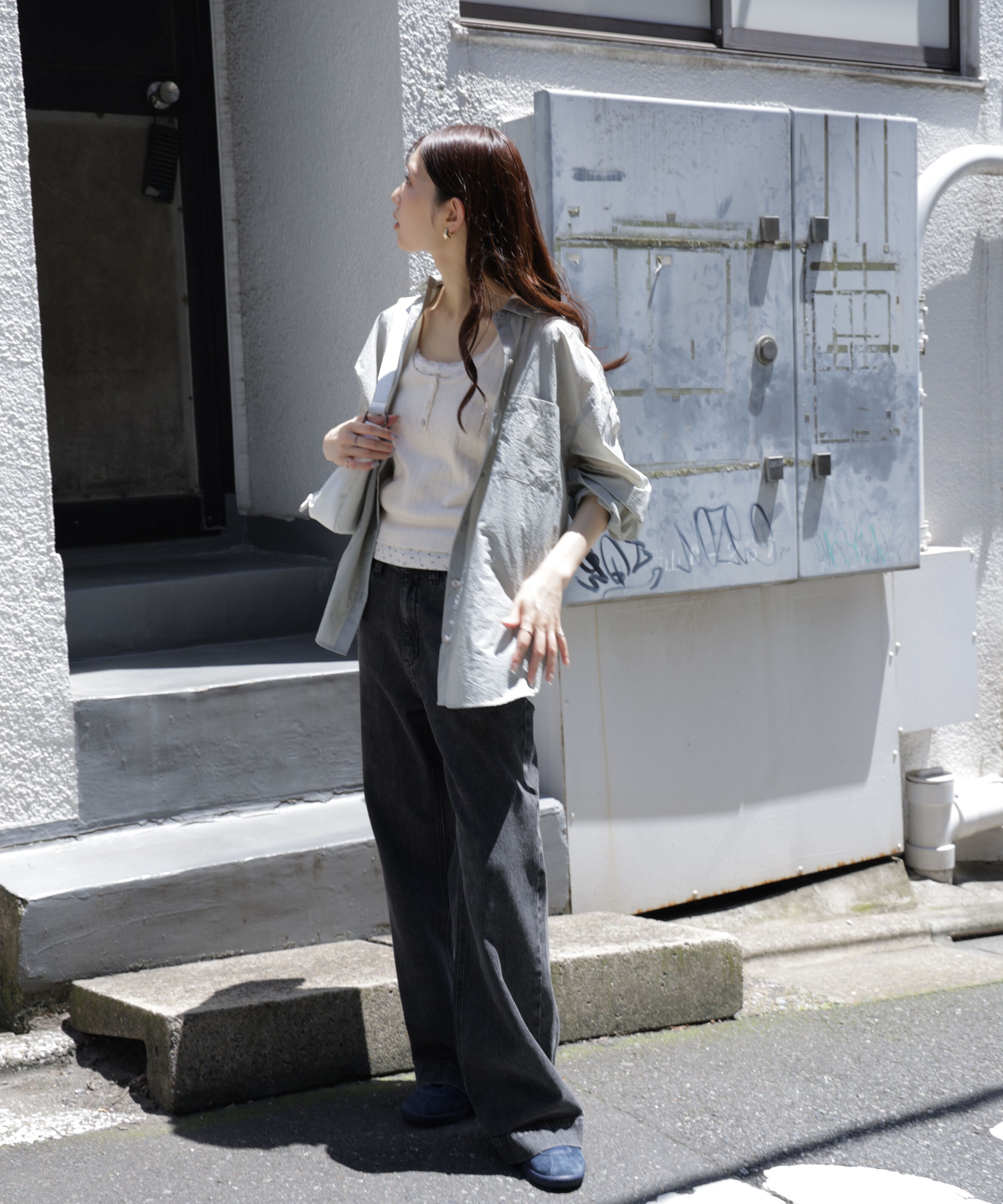  「ナイロンベーシックシャツ」|シャツ・ブラウス|