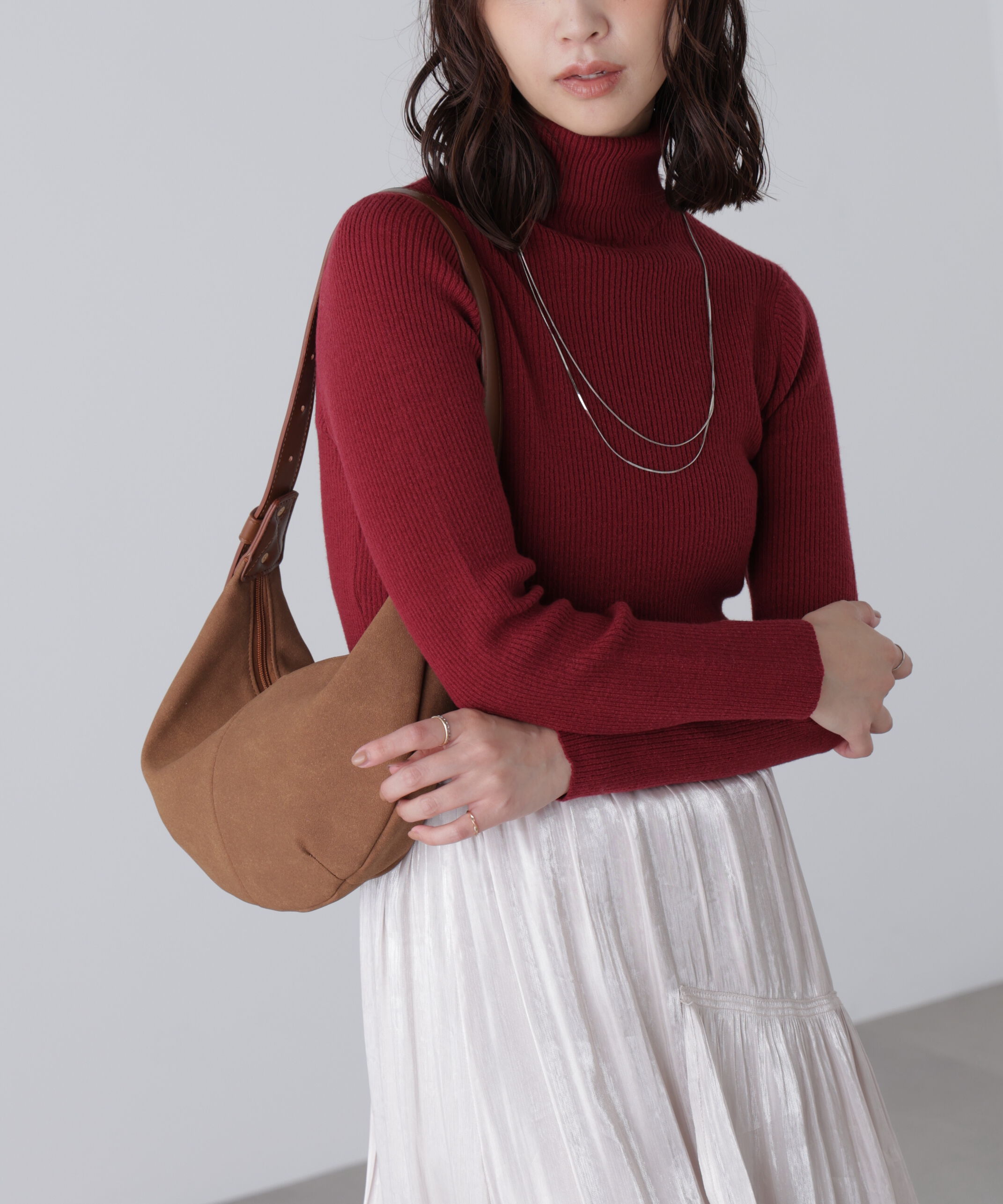  「タートルネックリブニット」|ニット・セーター|