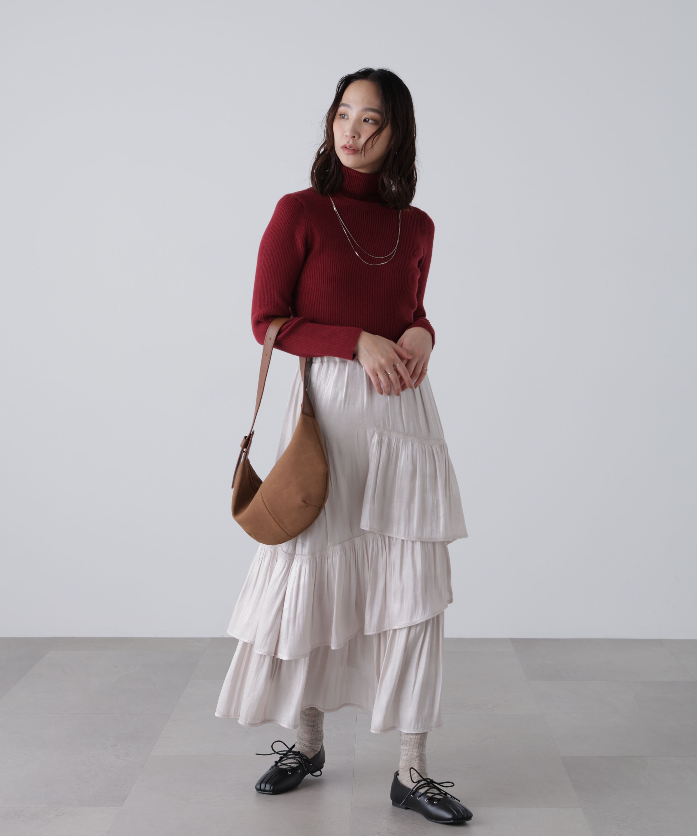  「タートルネックリブニット」|ニット・セーター|