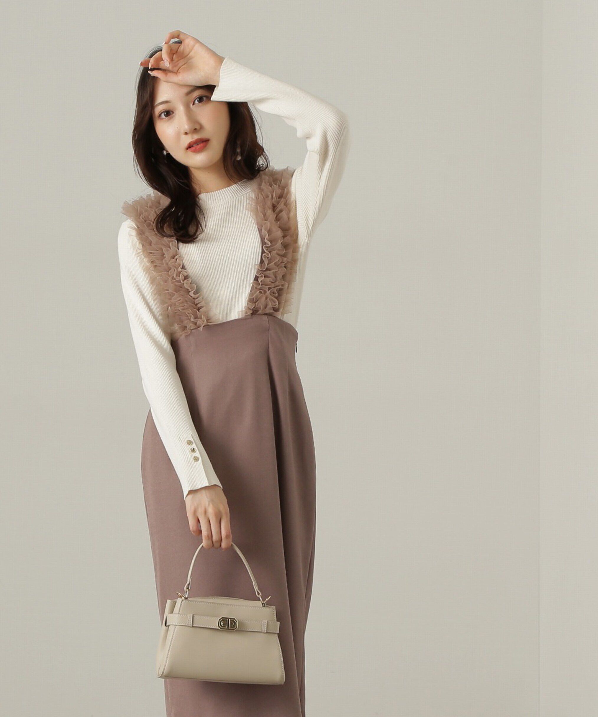 PROPORTION BODY DRESSING「釦付きボトルネックリブニット」|ニット・セーター|