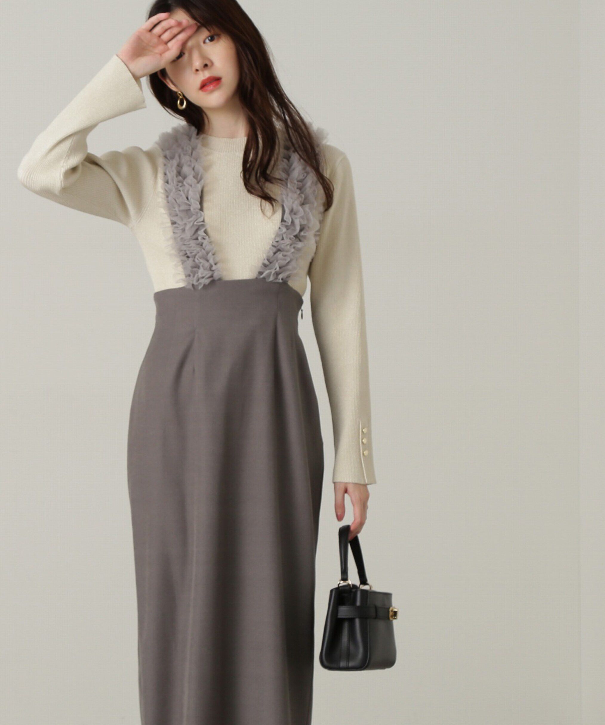 PROPORTION BODY DRESSING「釦付きボトルネックリブニット」|ニット・セーター|