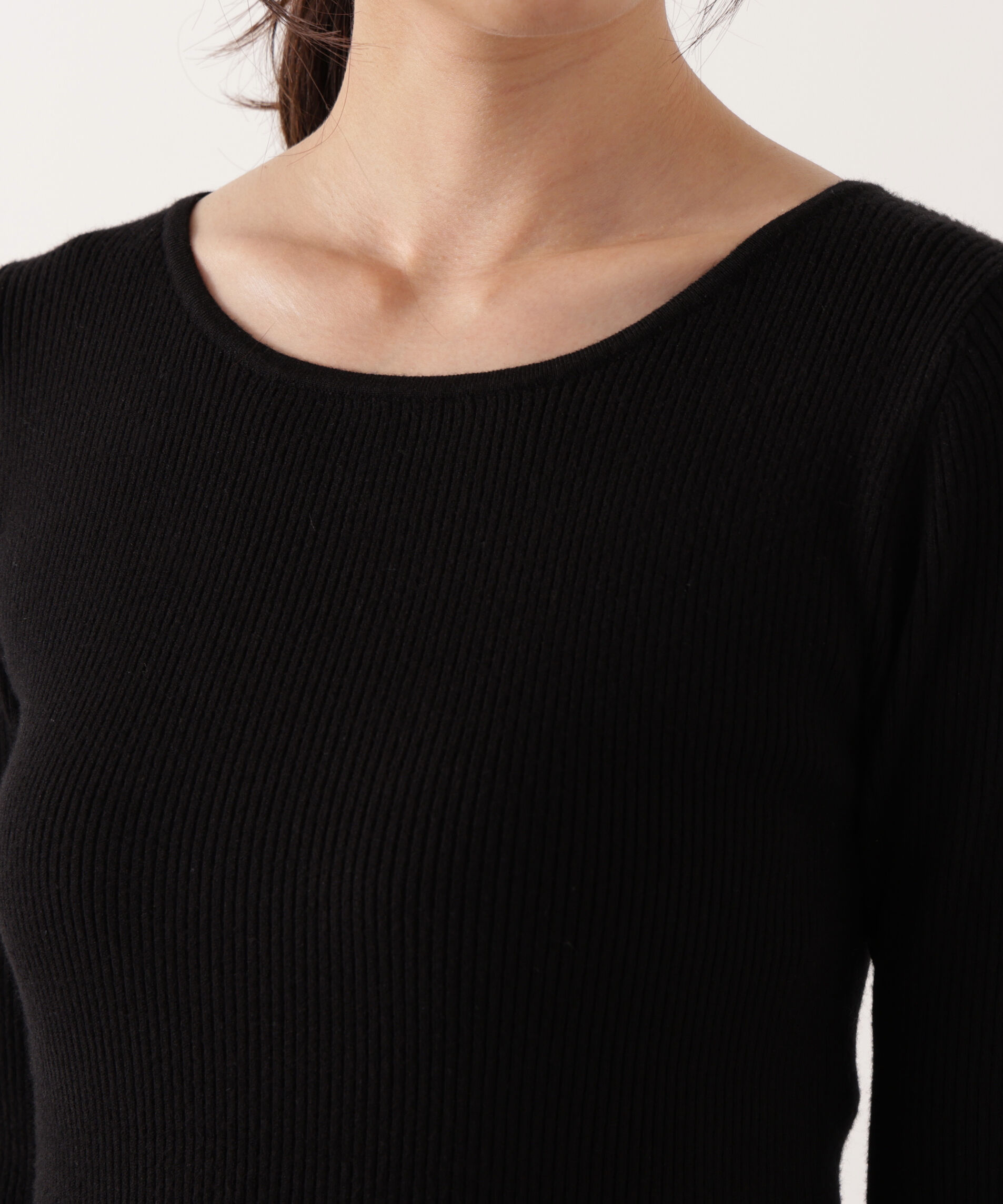 PROPORTION BODY DRESSING「＜ウォッシャブル＞ペプラムリブニット 25AW」|ニット・セーター|