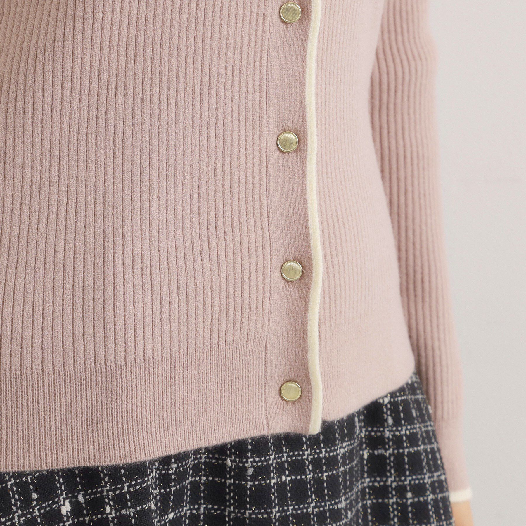 ITS&rsquo;DEMO「【手洗い可】配色襟リブニット」|ニット・セーター|