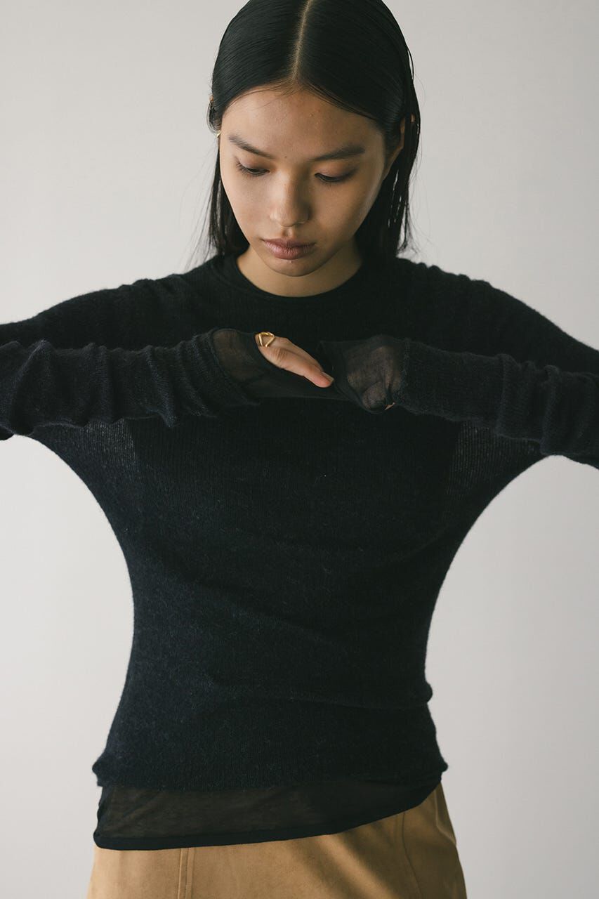 STYLEMIXER「ロングスリーブソフトニット」|ニット・セーター|