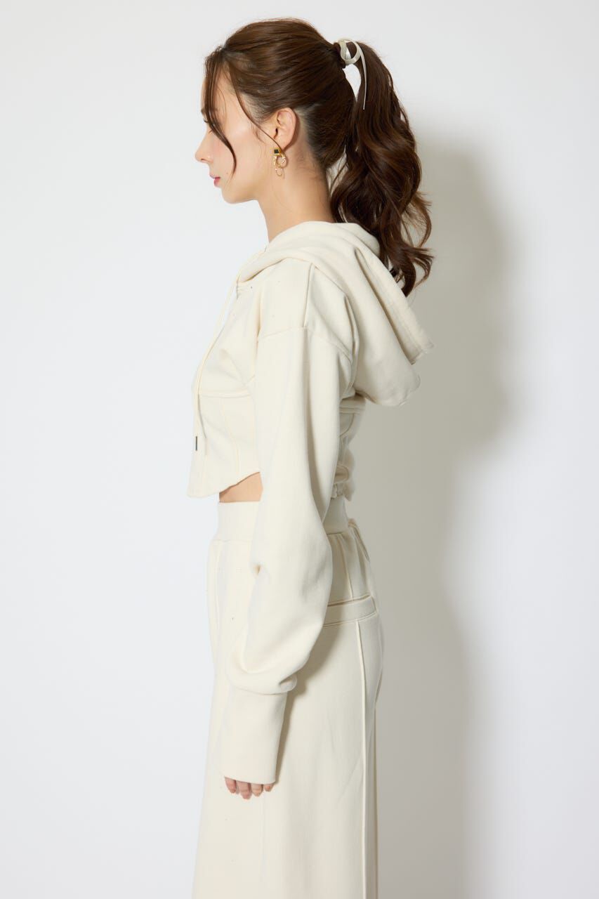 rienda「ビスチェディティールフードスウェット」|Tシャツ・カットソー|