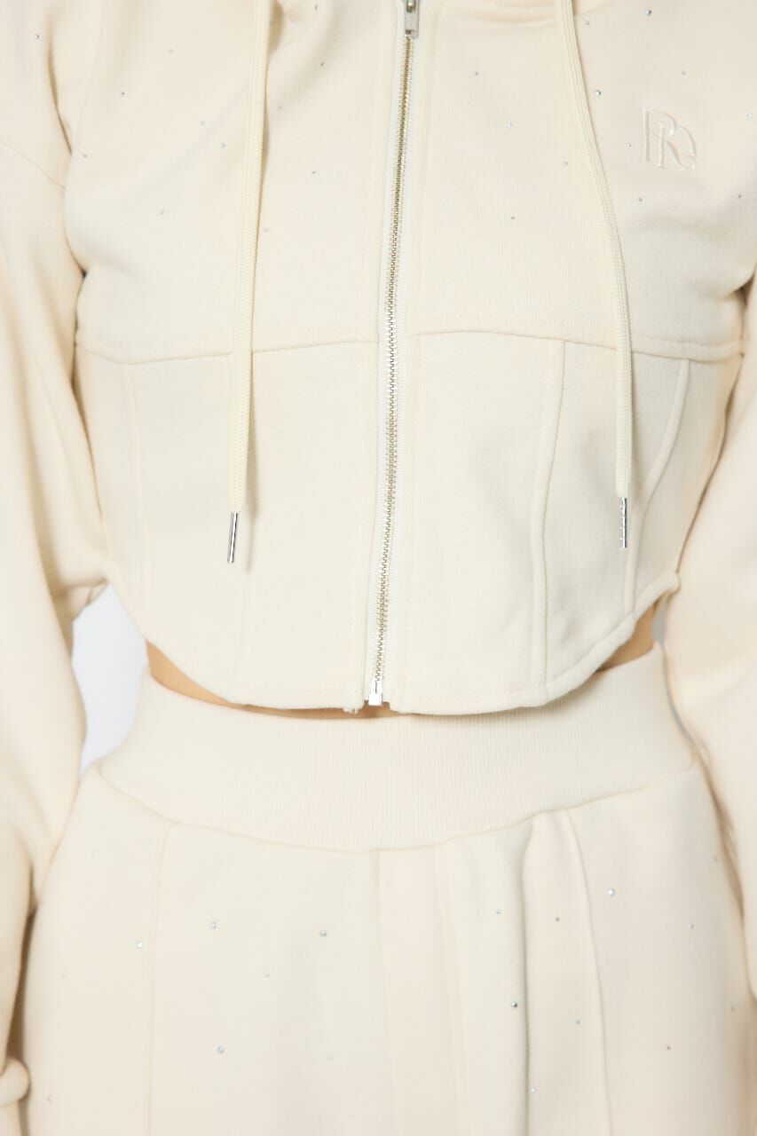 rienda「ビスチェディティールフードスウェット」|Tシャツ・カットソー|