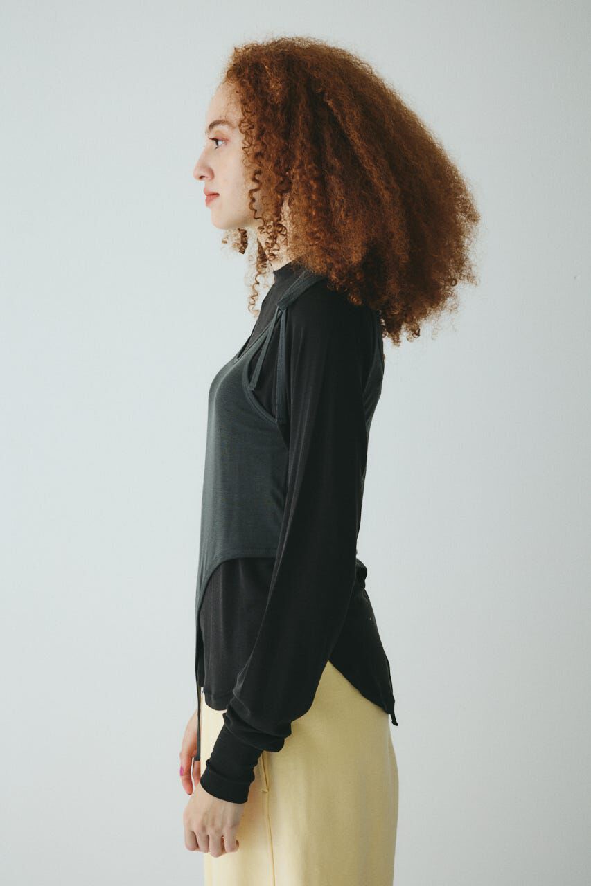 HeRIN.CYE「Sheer layreard cut tops」|Tシャツ・カットソー|