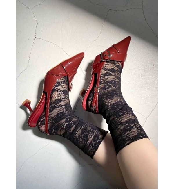 RESEXXY「ランダムベルトパンプス」|パンプス|レッド