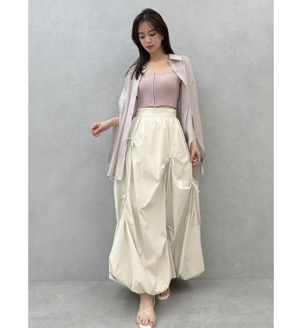 dazzlin「ダブルジップリブニットビスチェ」|ニット・セーター|