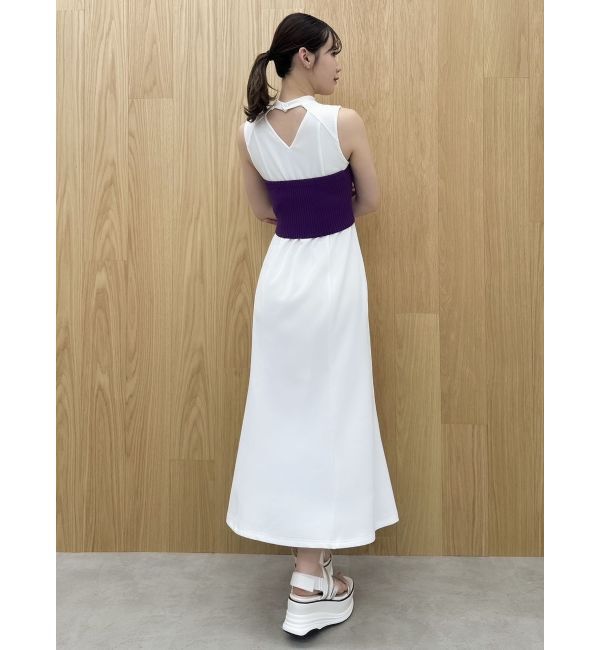 dazzlin「ダブルジップリブニットビスチェ」|ニット・セーター|