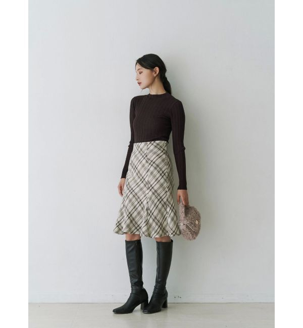 MERCURYDUO「シアーランダムリブニット」|ニット・セーター|