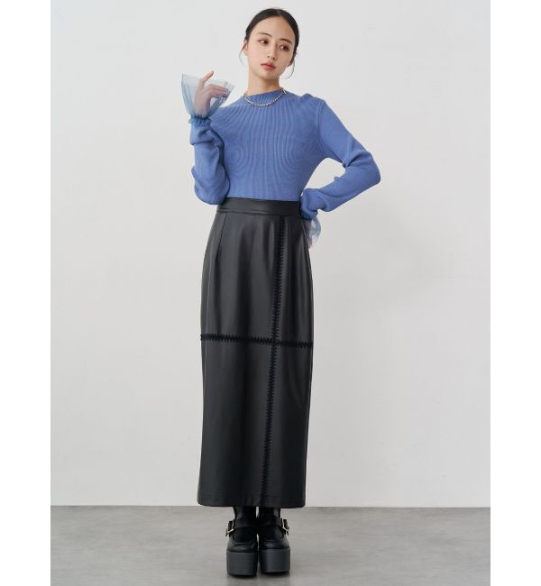 MURUA「チュールカフスリブニット」|ニット・セーター|